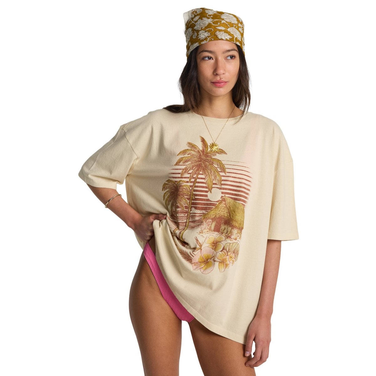 T shirt manches courtes WILL FIND ME HERE blanc white cap, BILLABONG