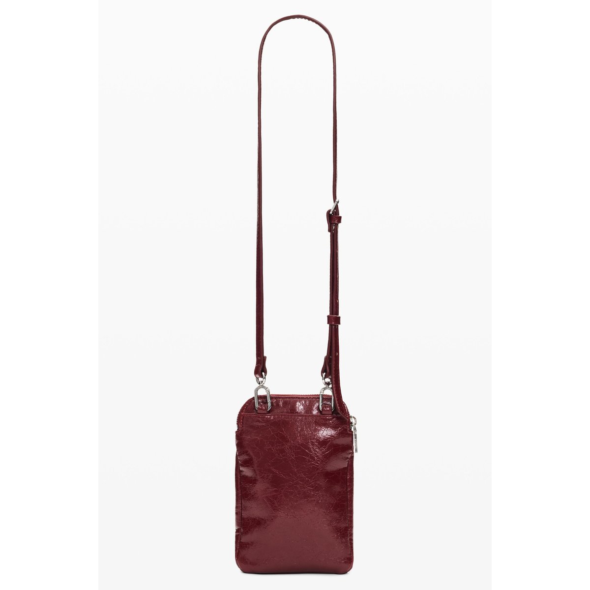 Porte-portable effet cuir rouge, DESIGUAL