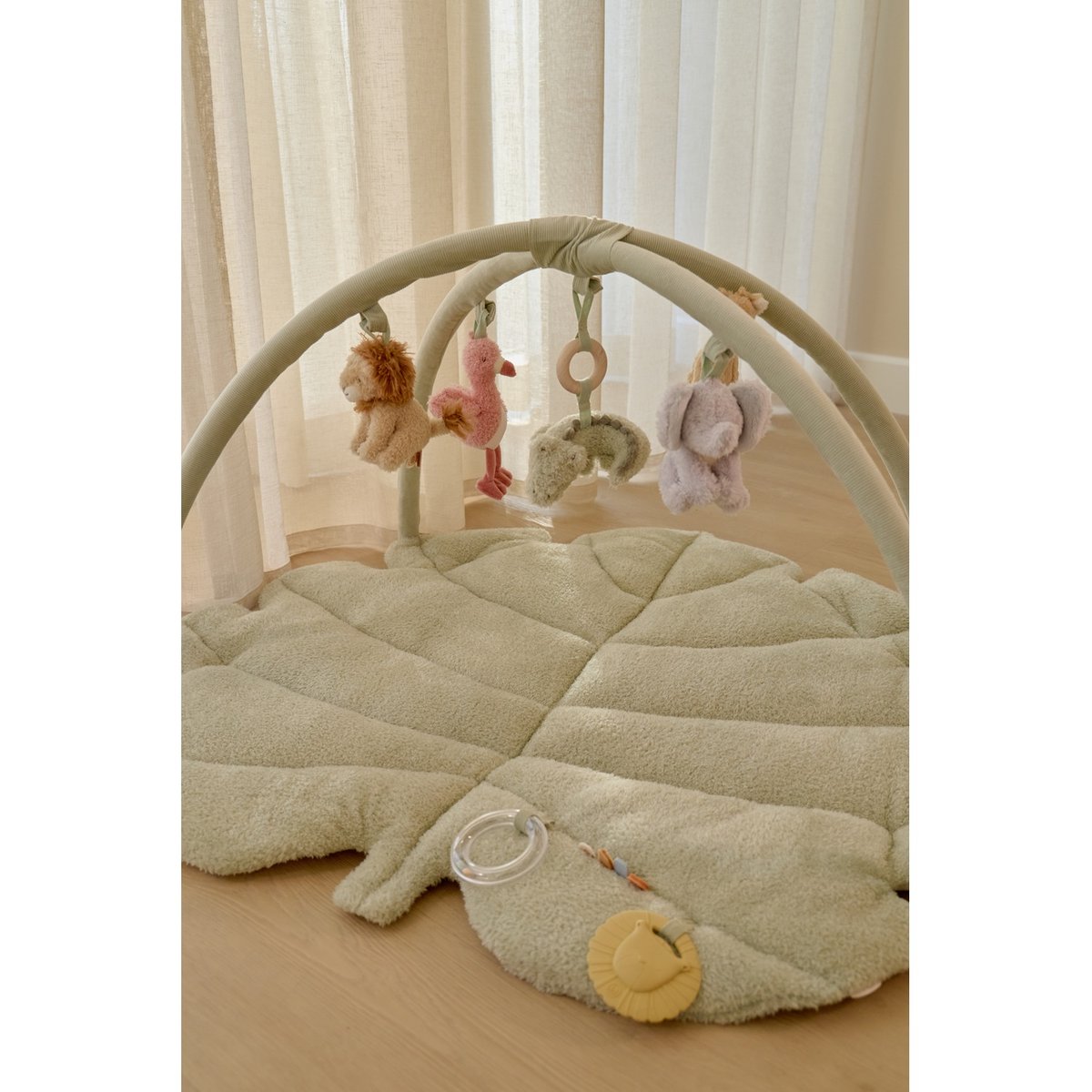 Tapis d'activités avec arches vert, multicolore, LITTLE DUTCH