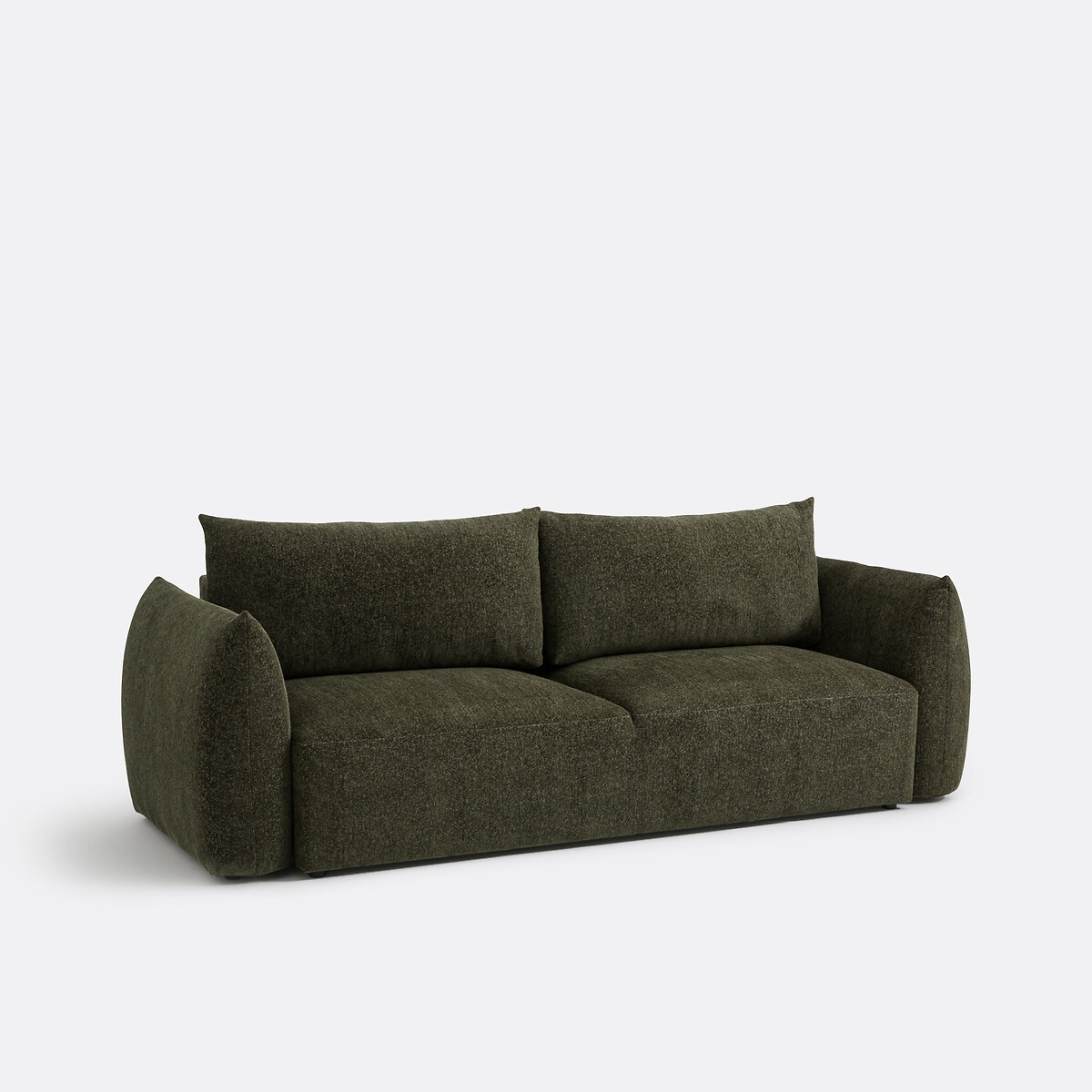 Edith 3-Seater Sofa Bed in Marl Chenille khaki, LA REDOUTE INTERIEURS