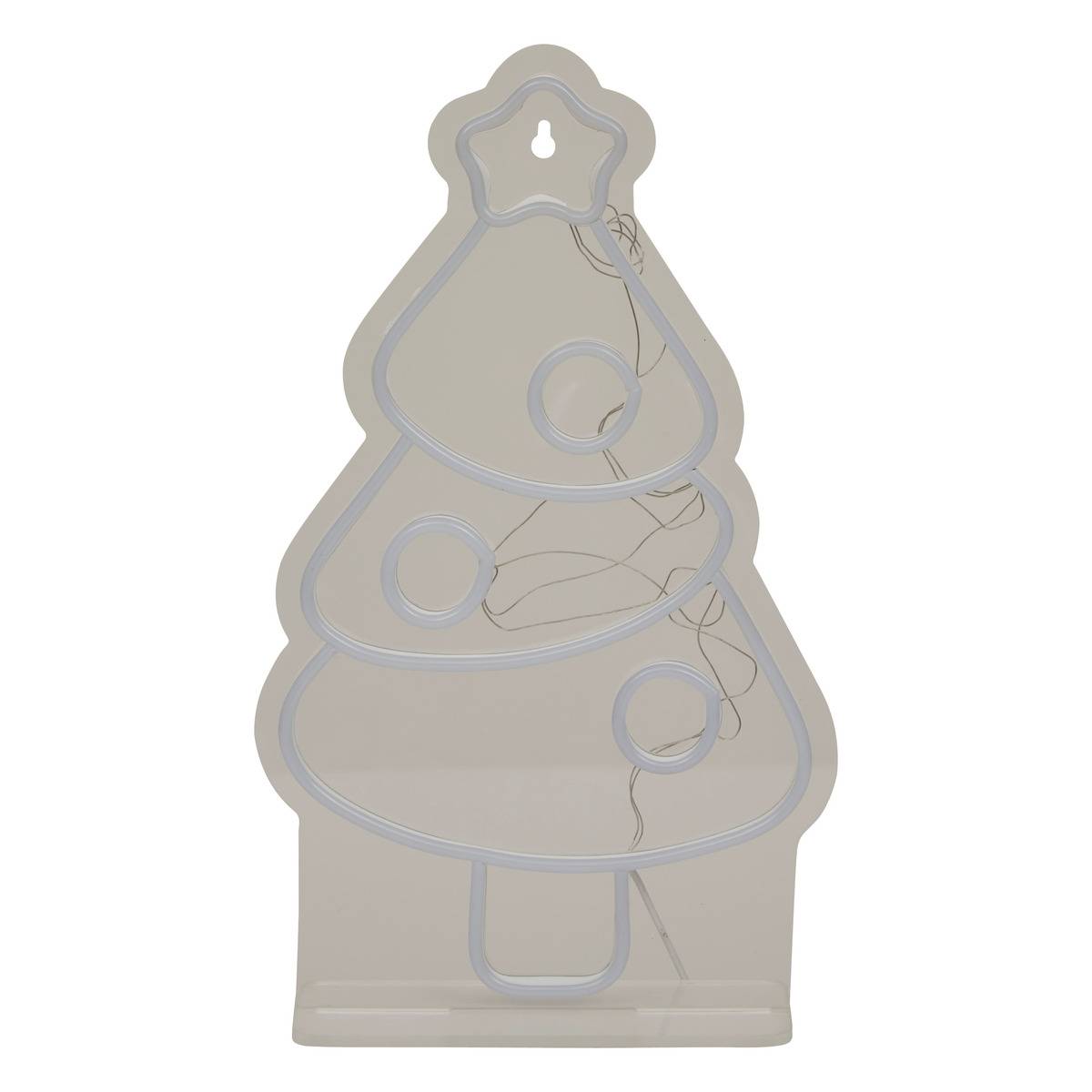 Néon LED sapin prise USB H40 cm multicolore, FEERIC LIGHTS & CHRISTMAS