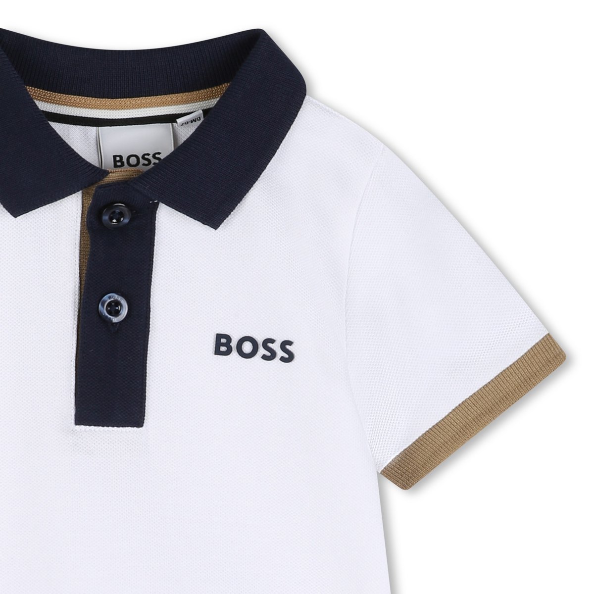 Polo manches courtes blanc, BOSS KIDSWEAR