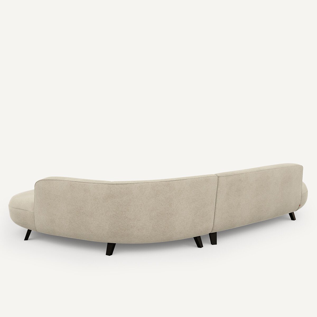 Sofá rinconero de terciopelo de lino Rosebury, diseño de Emmanuel Gallina albatros, AM.PM X EMMANUEL GALLINA