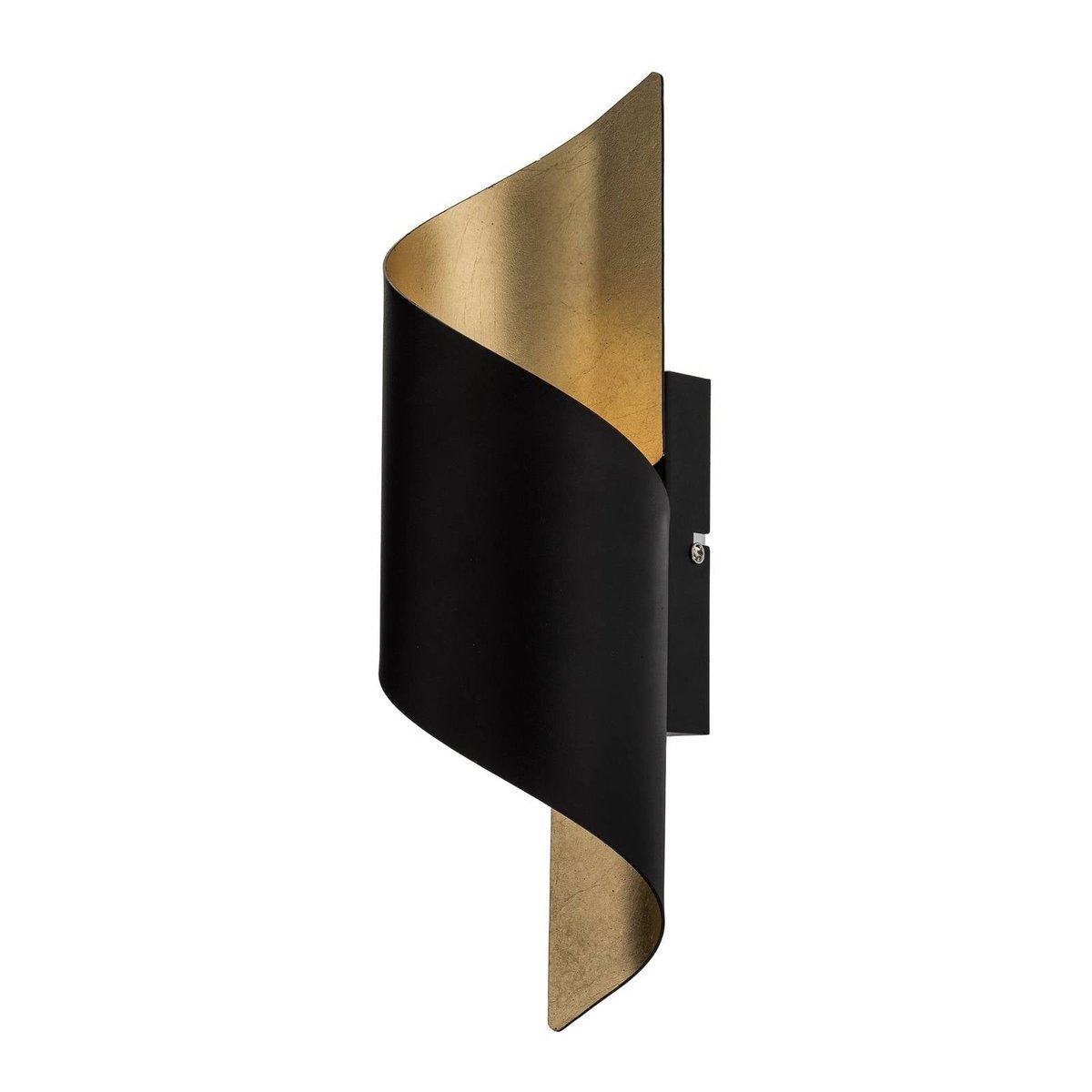 Applique en métal moderne, Desirio noir, or, LINDBY