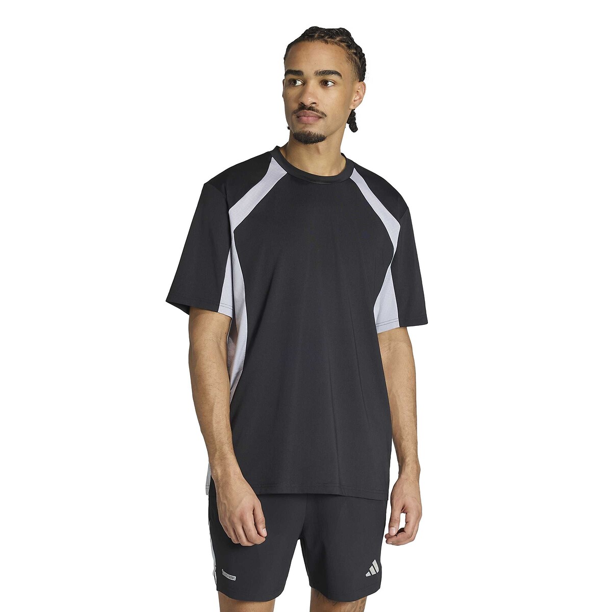 T-shirt de training, manches courtes, INTENSITY noir/gris, adidas Performance