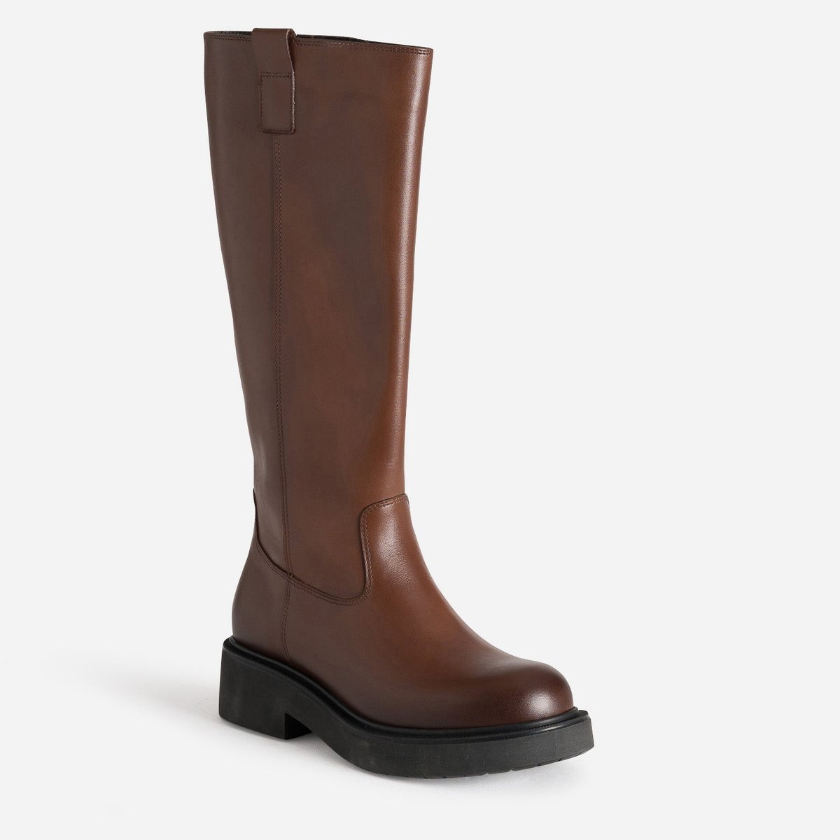 Botte Plate en cuir CHARLIE cognac, TEXTO