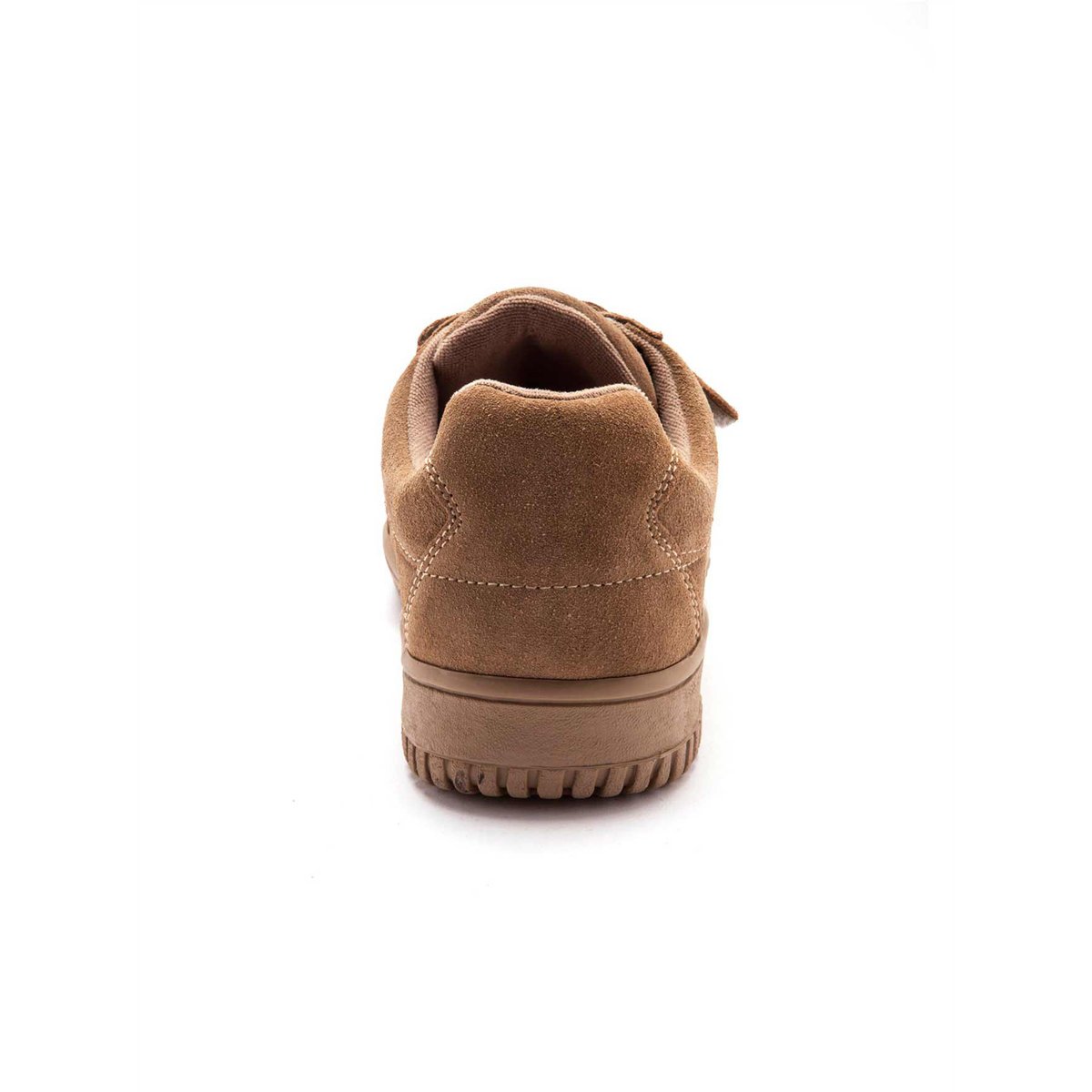 Chaussures cuir à scratch extra-larges camel, PEDICONFORT