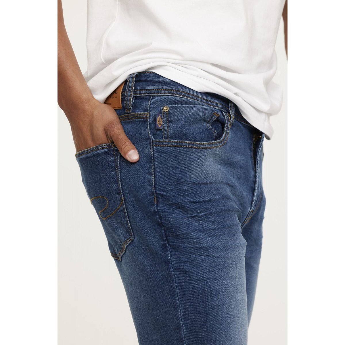 Jean coton slim LC128 light brushed, LEE COOPER