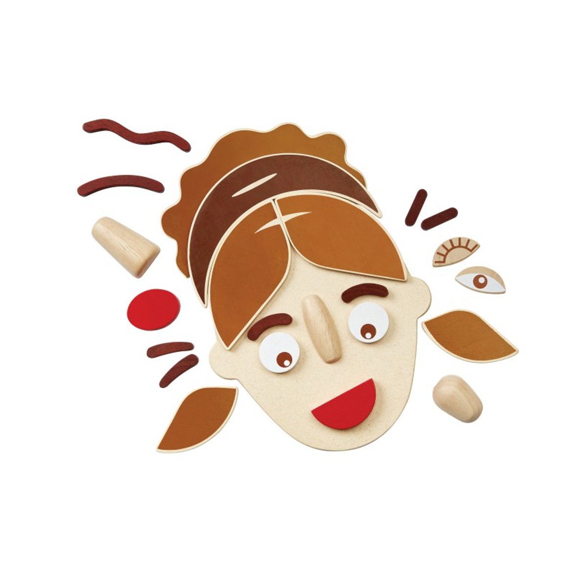 Visage et émotions marron, PLAN TOYS
