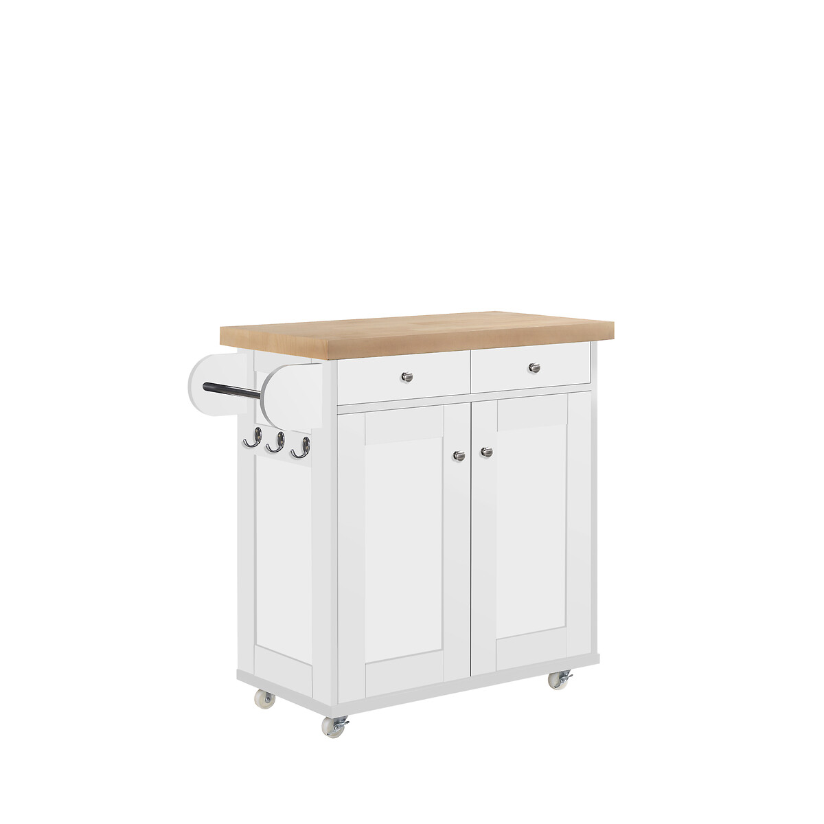 Portable Kitchen Island white, SO'HOME