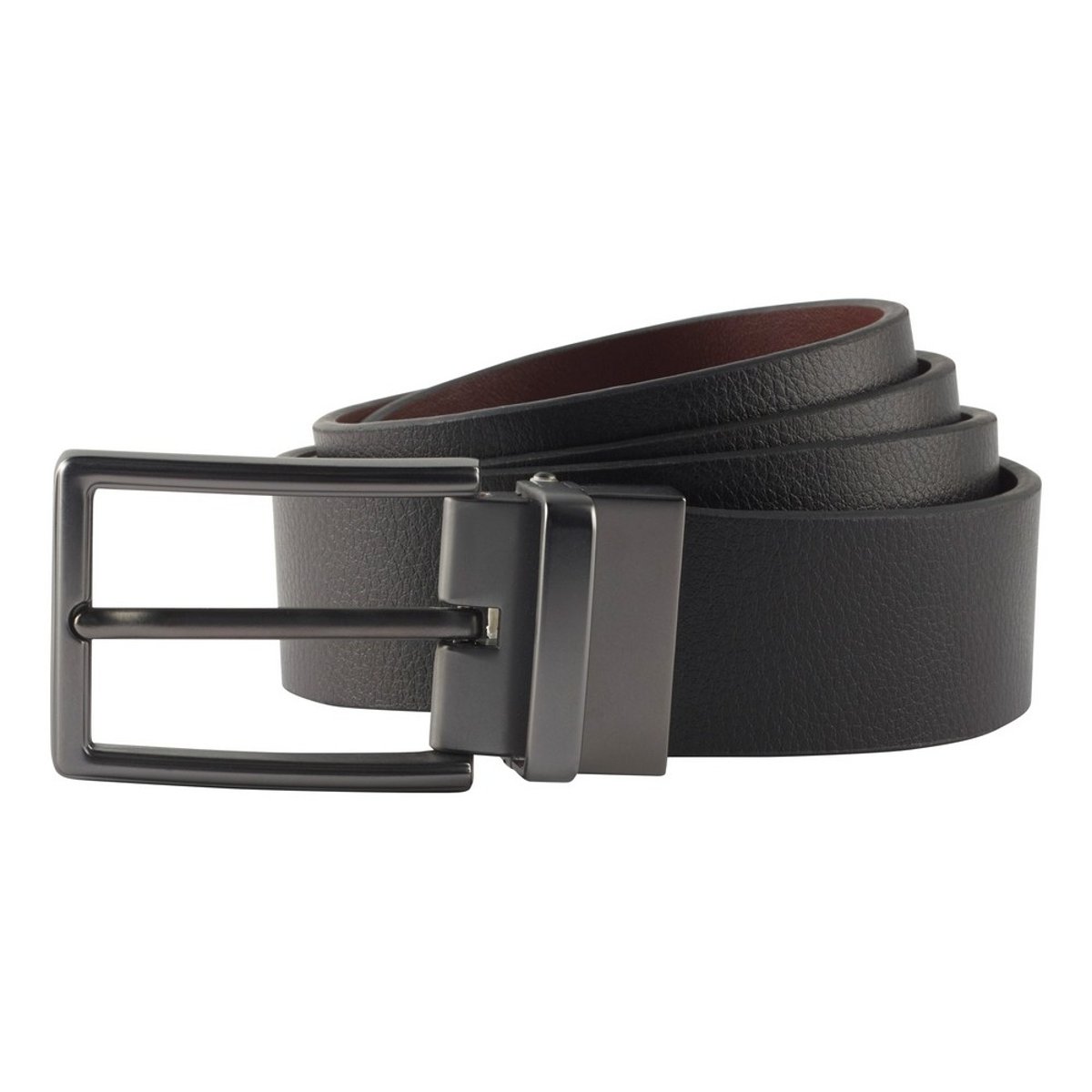 Ceinture réversible en cuir noir / marron, ASQUITH & FOX