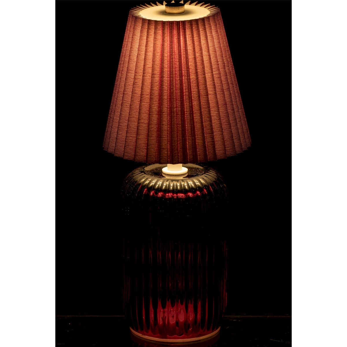 Lampe de table en verre bordeaux, RECOLLECTION