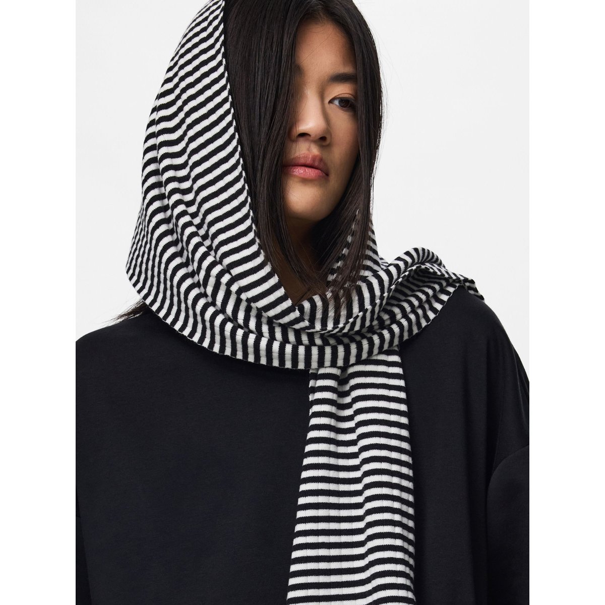 Écharpe noir - black1, PIECES