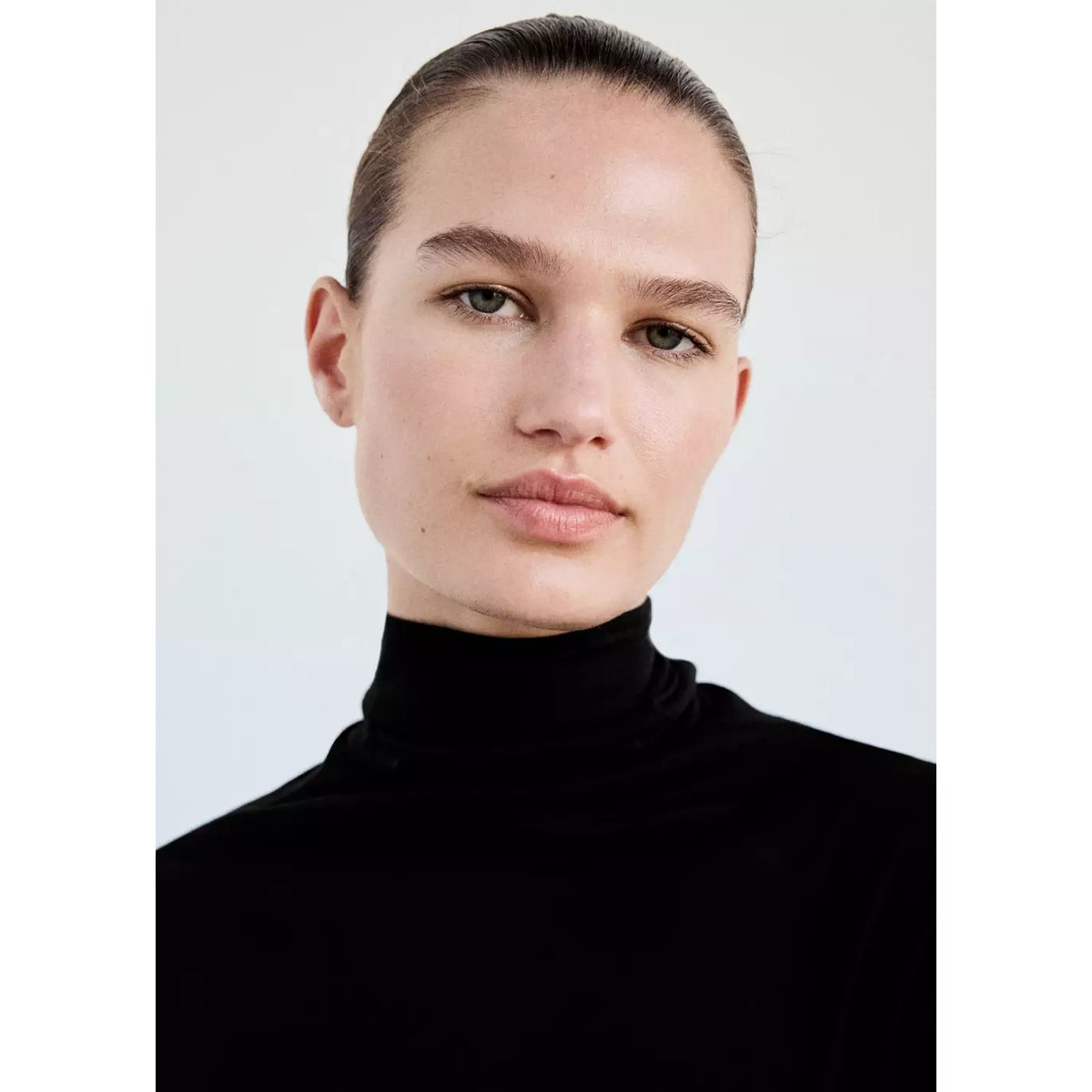 T-shirt pyjama col montant noir, MANGO