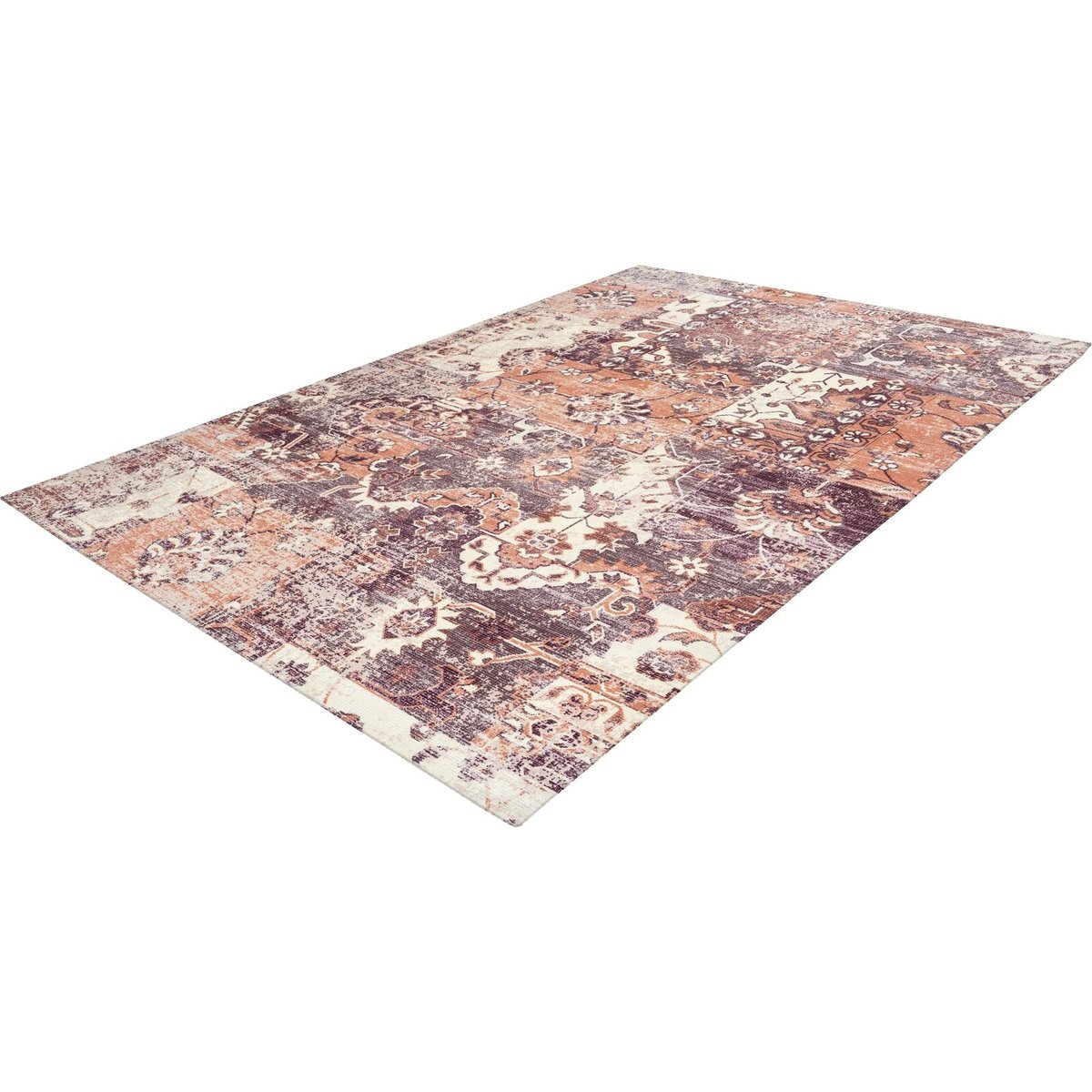 Tapis rectangulaire en coton, INDIANA multicolore, marron, ARTE ESPINA