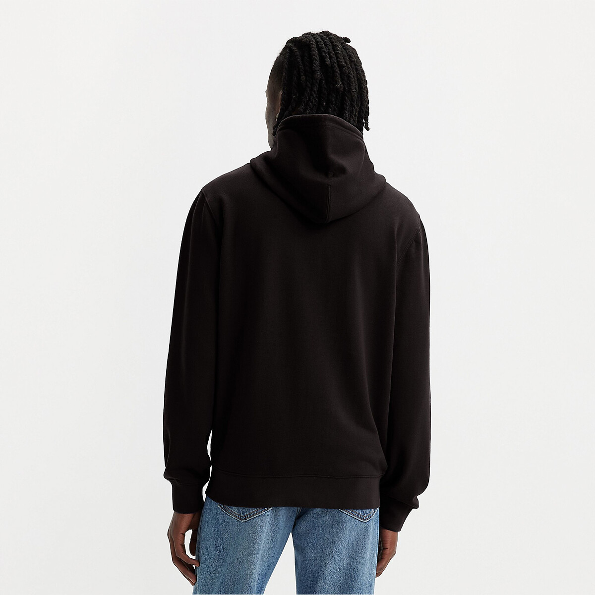 Sweat zippé à capuche, col rond noir, LEVI'S
