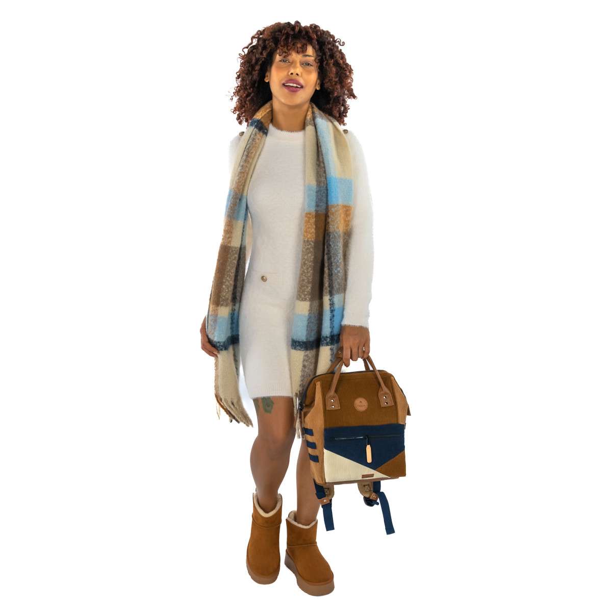 Bottines plate avec semelle en caoutchouc camel, XTI