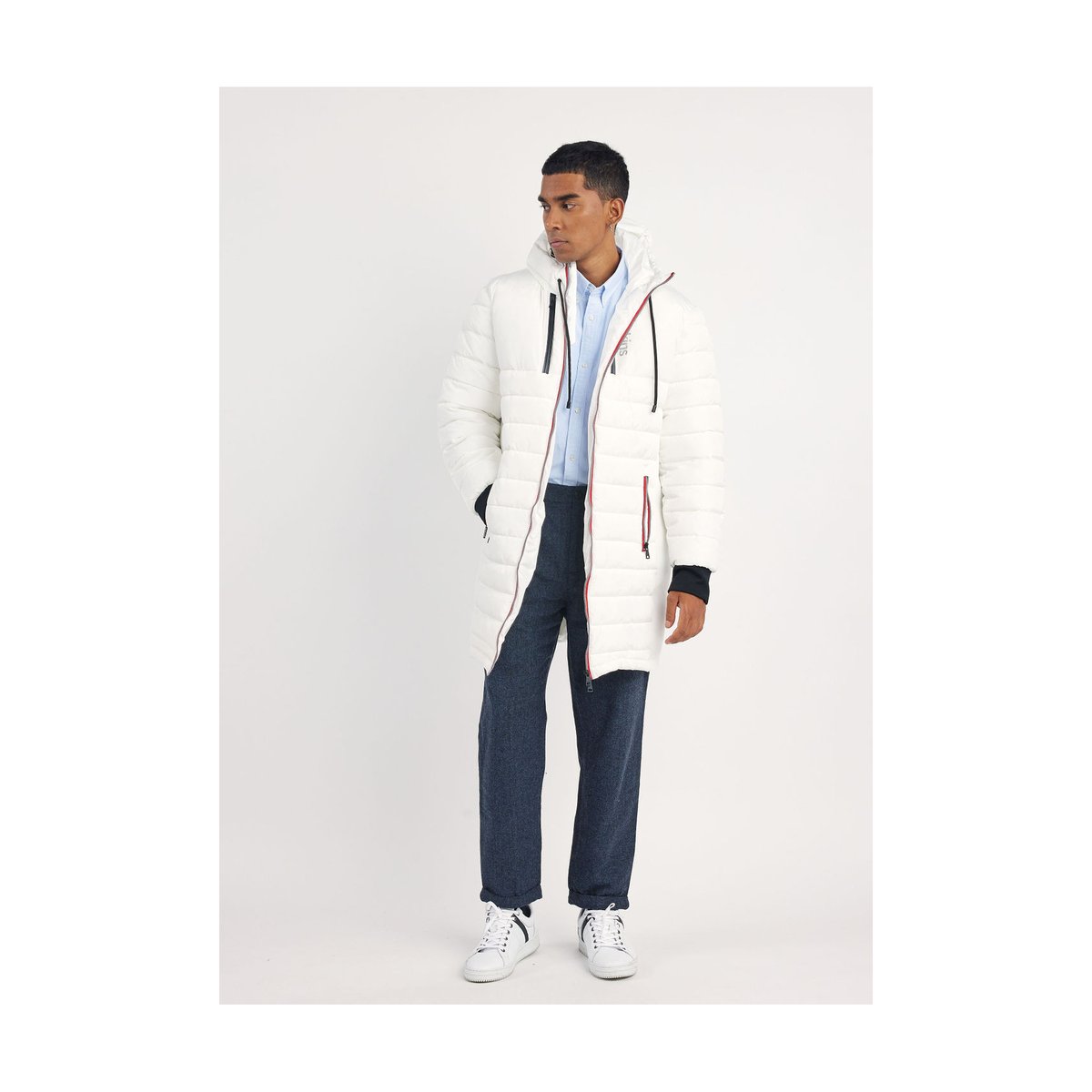 Coupe/vent col capuche zippé DARREN SWELL blanc, REDSKINS