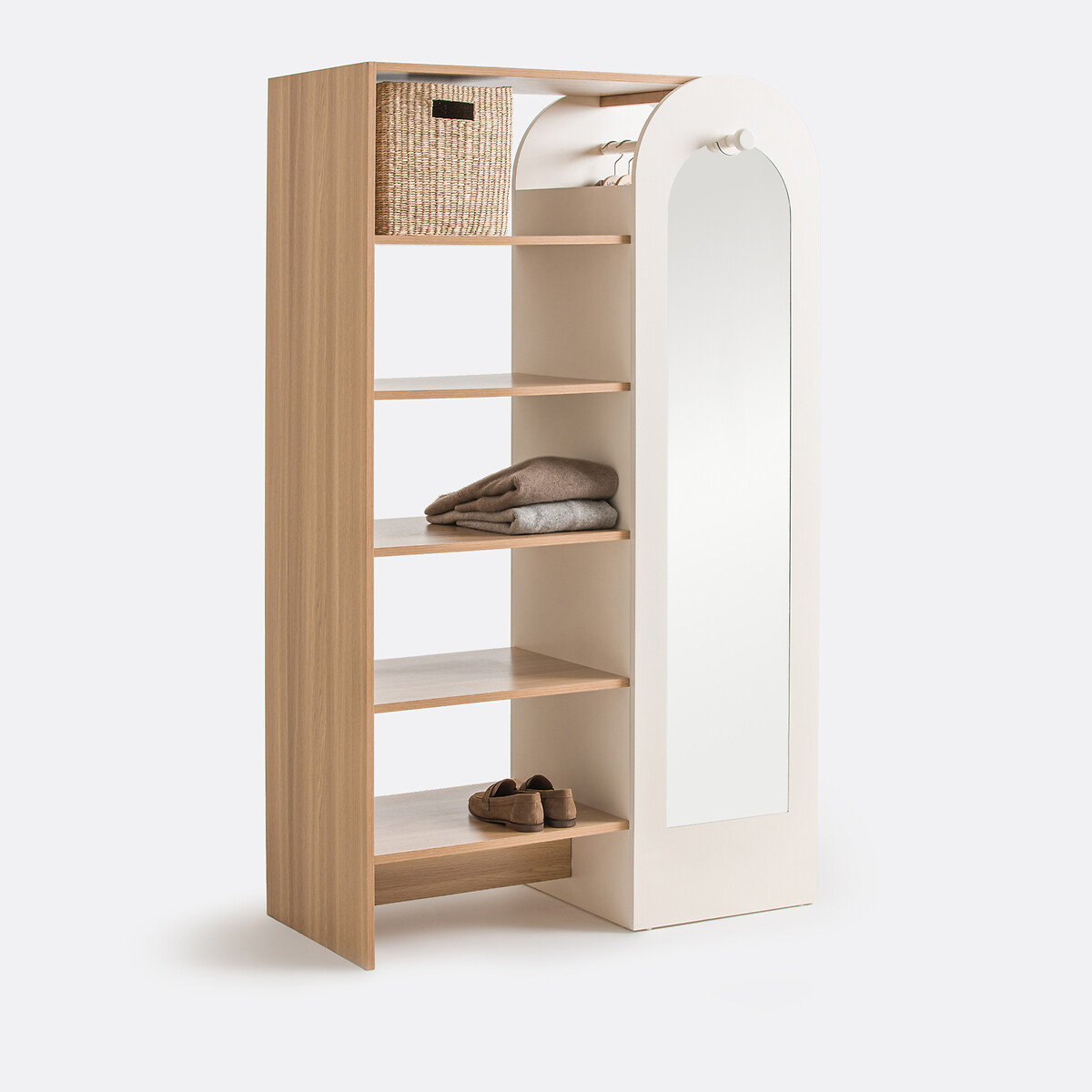Dressing avec miroir, Zaria naturel/écru, LA REDOUTE INTERIEURS
