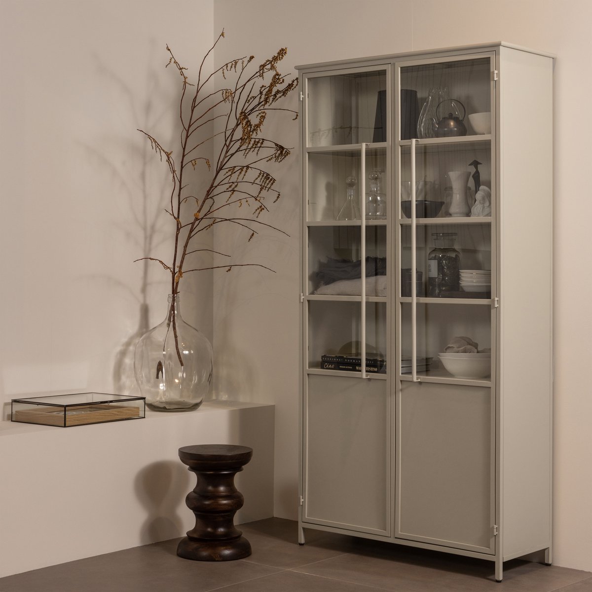 Table d'appoint en bois de manguier JONAH marron foncé, WOOOD