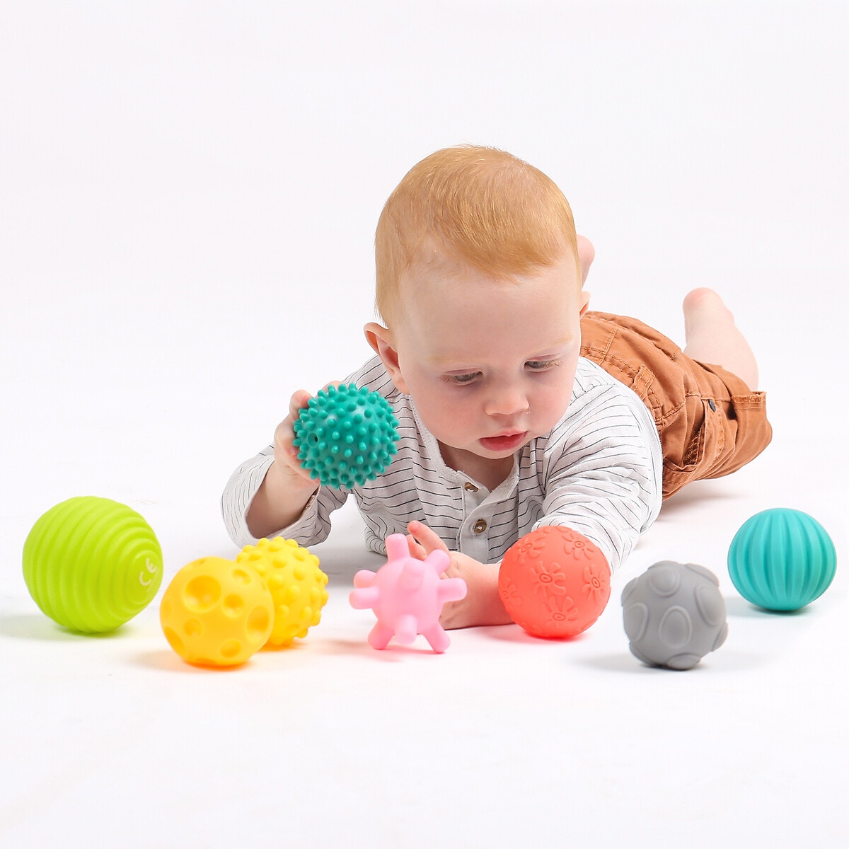 Assortiment de 8 balles multicolore, LUDI