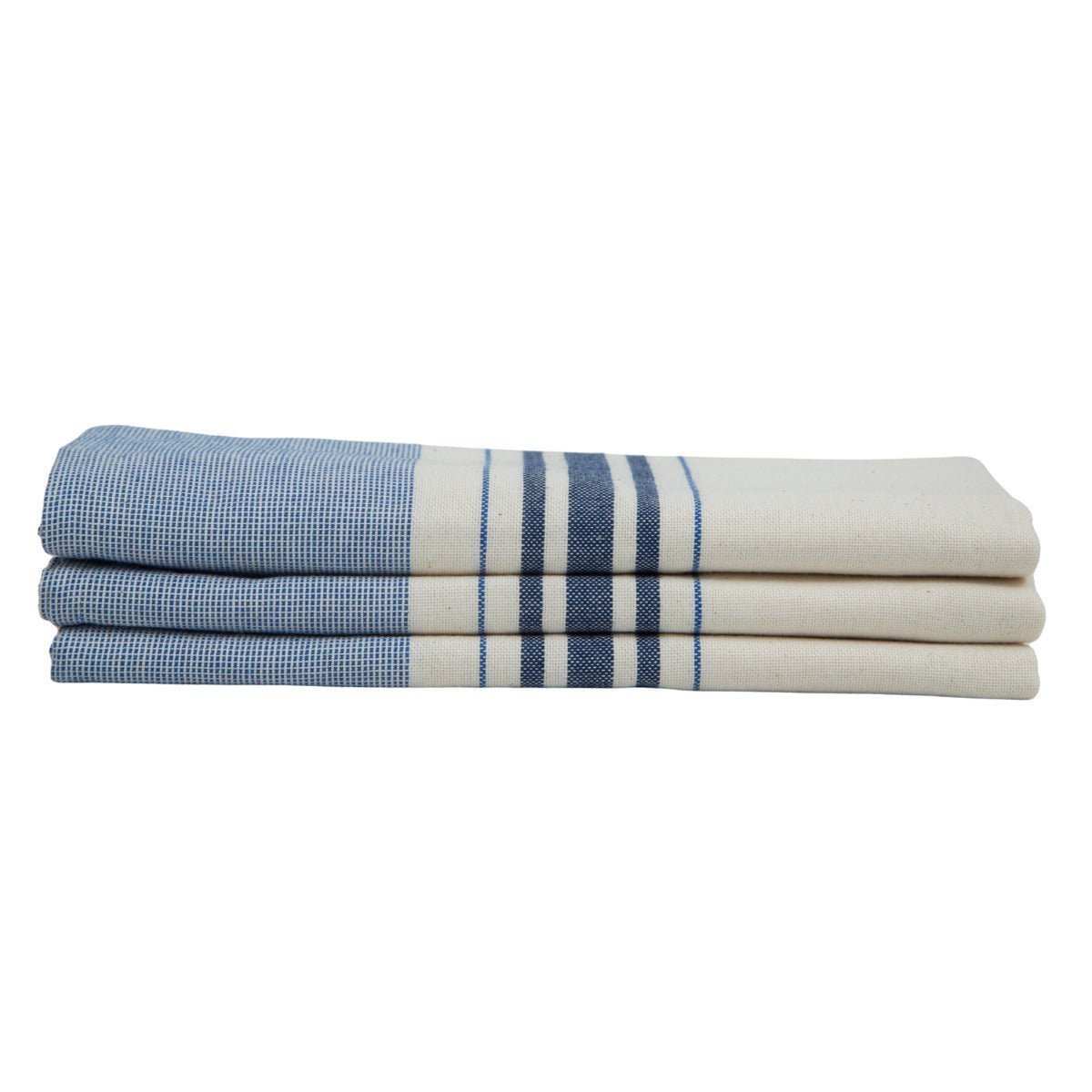 Torchon (x3) coton LOUISE bleu, FEBRONIE