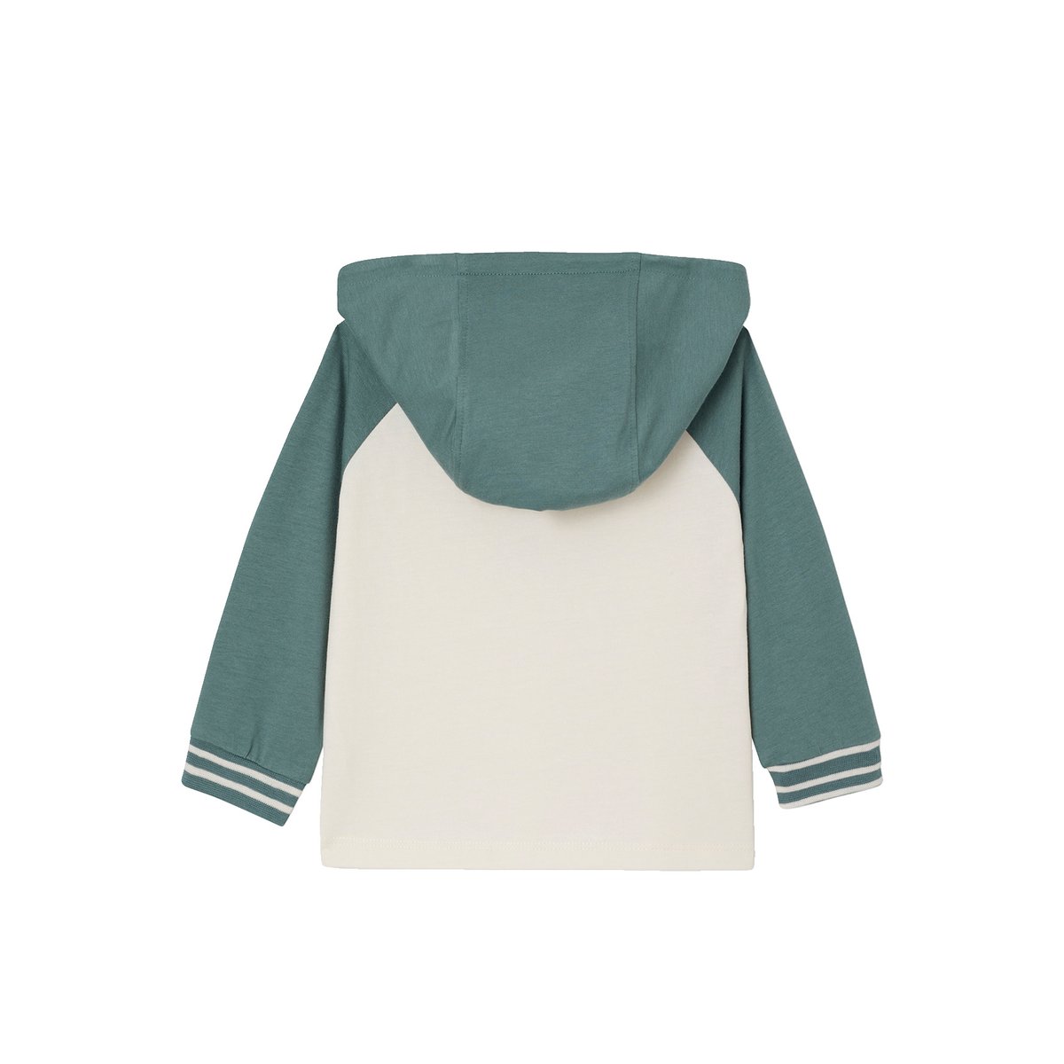 T-shirt à capuche bébé vert, VERTBAUDET