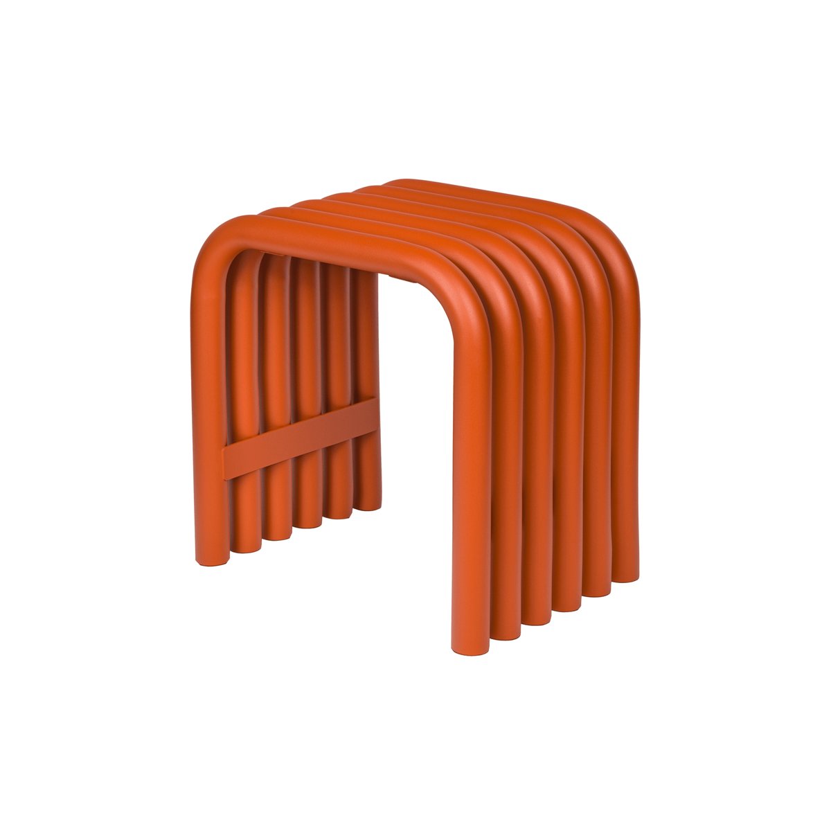Tabouret en acier galvanisé NOKK écorce d’orange, NOO.MA