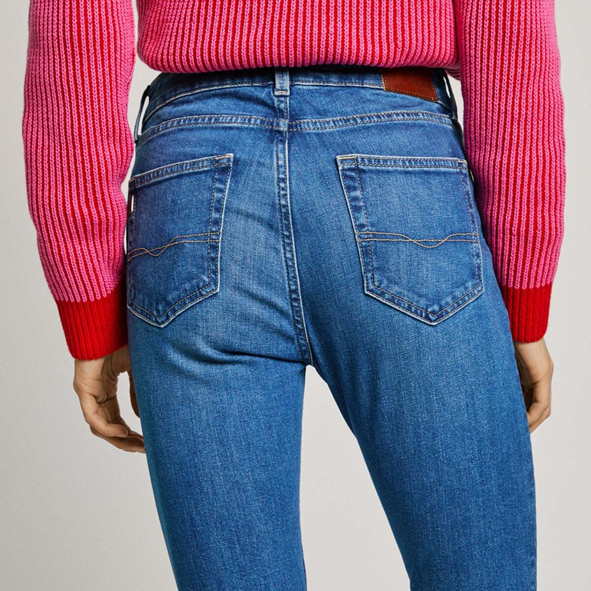 Jean Coupe Skinny, Taille Moyenne - Regent medium blue wiser wash, PEPE JEANS