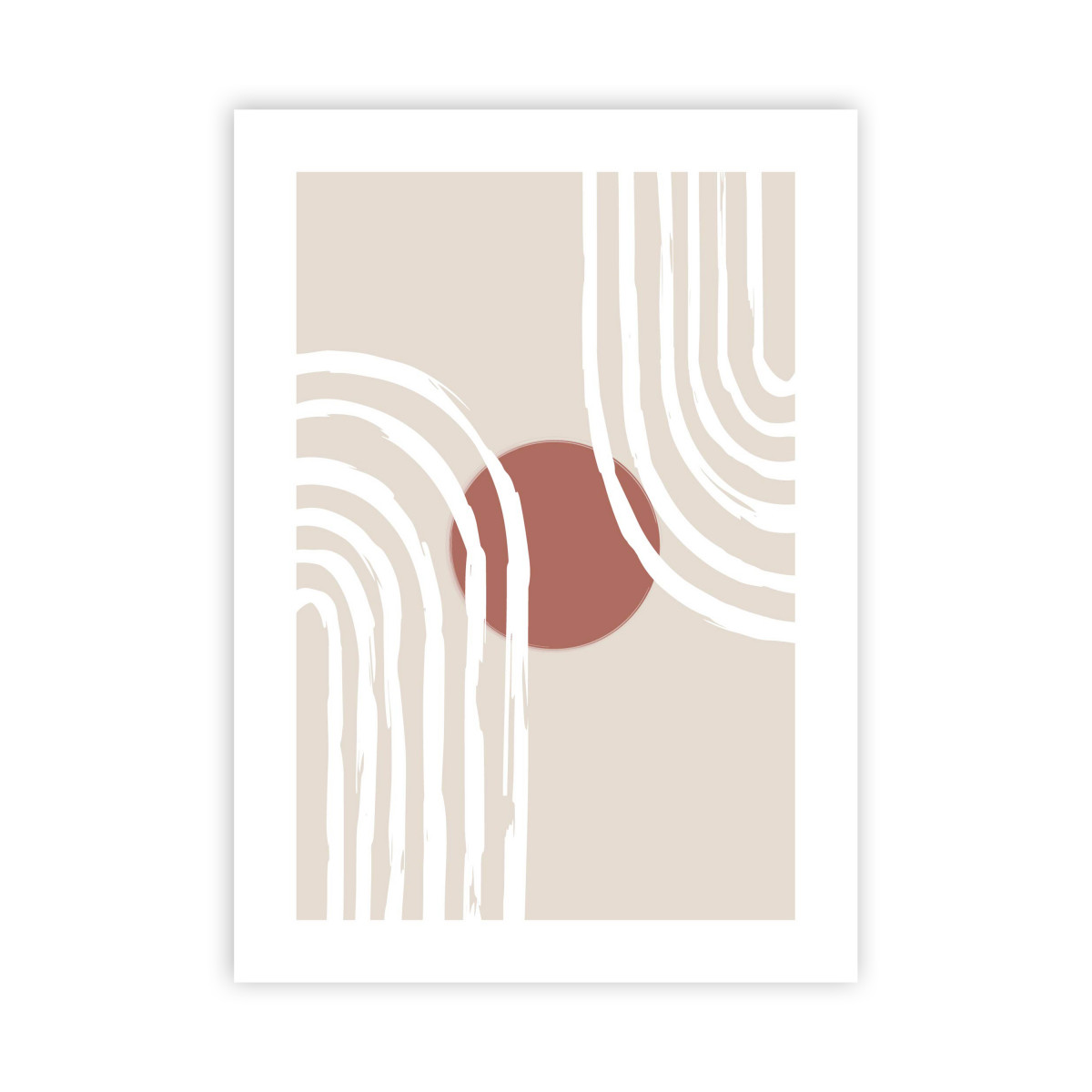 Affiche papier imprimé arche sans cadre FADO beige, FUTURE HOME