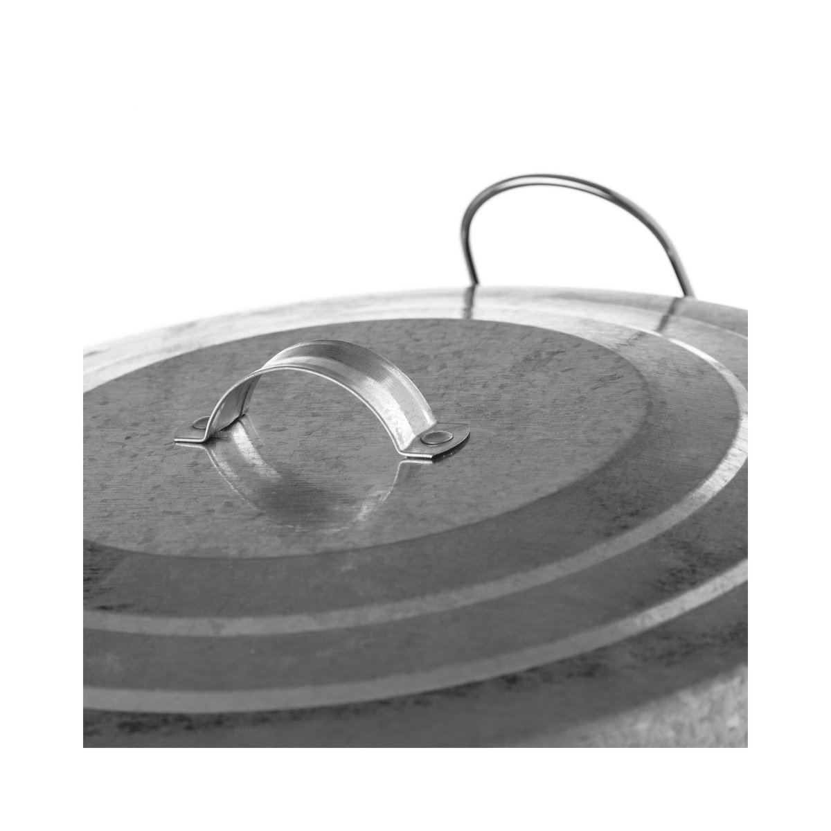 Poubelle de Cuisine Rétro en Métal Argenté - 20L argent, WADIGA