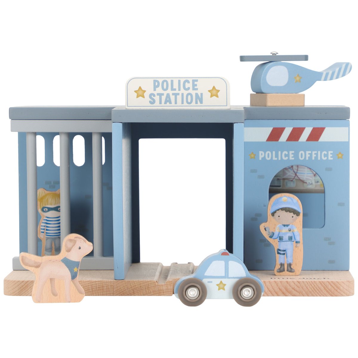 Commissariat de police bleu, blanc, beige, LITTLE DUTCH