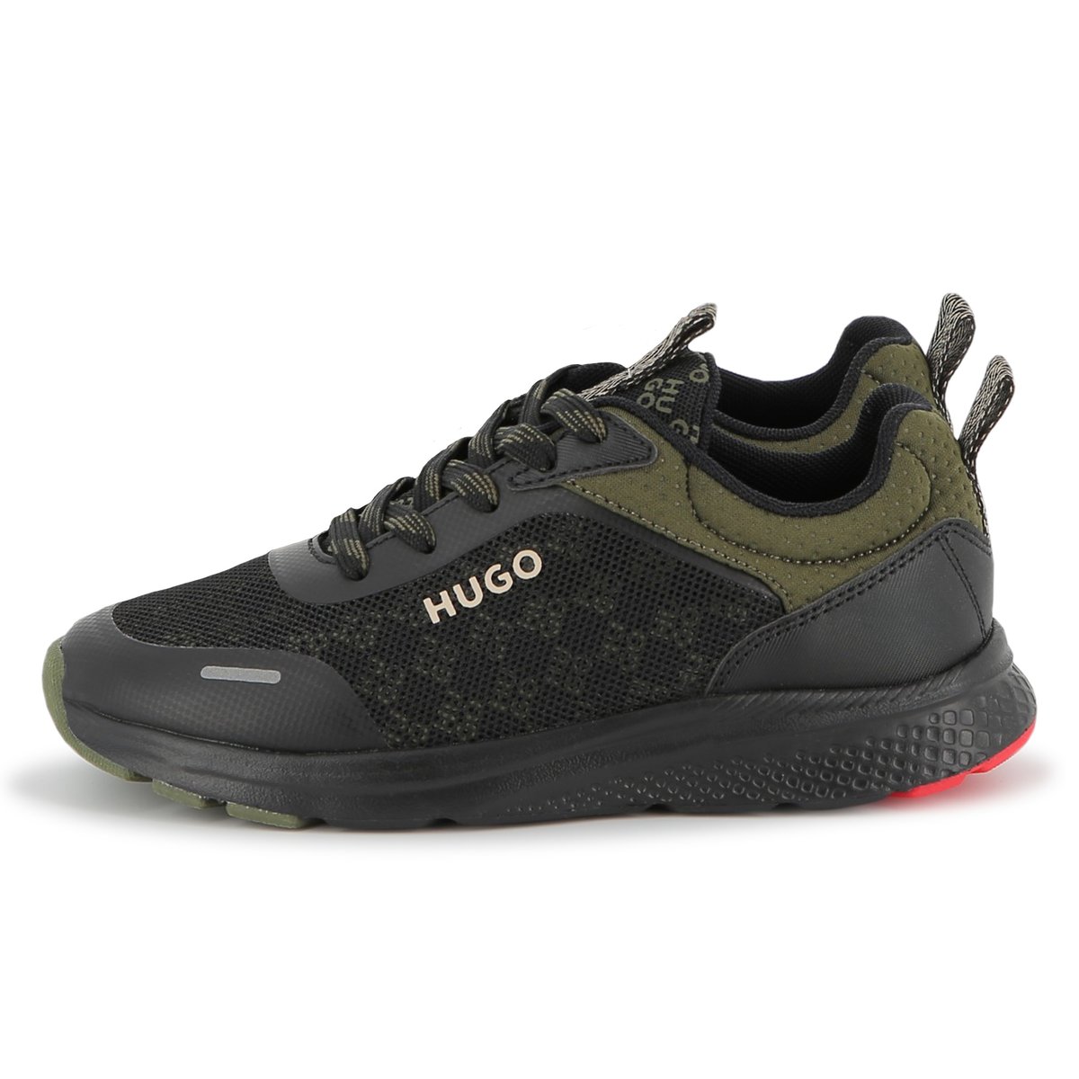 Sneakers in tessuto black, HUGO KIDSWEAR