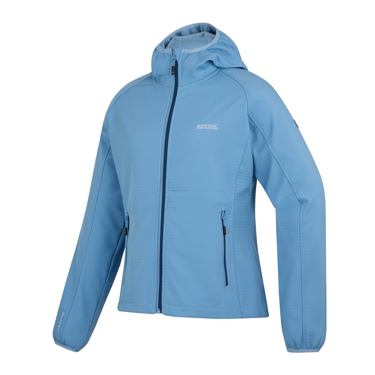 Veste softshell à capuche AREC bleu clair, REGATTA