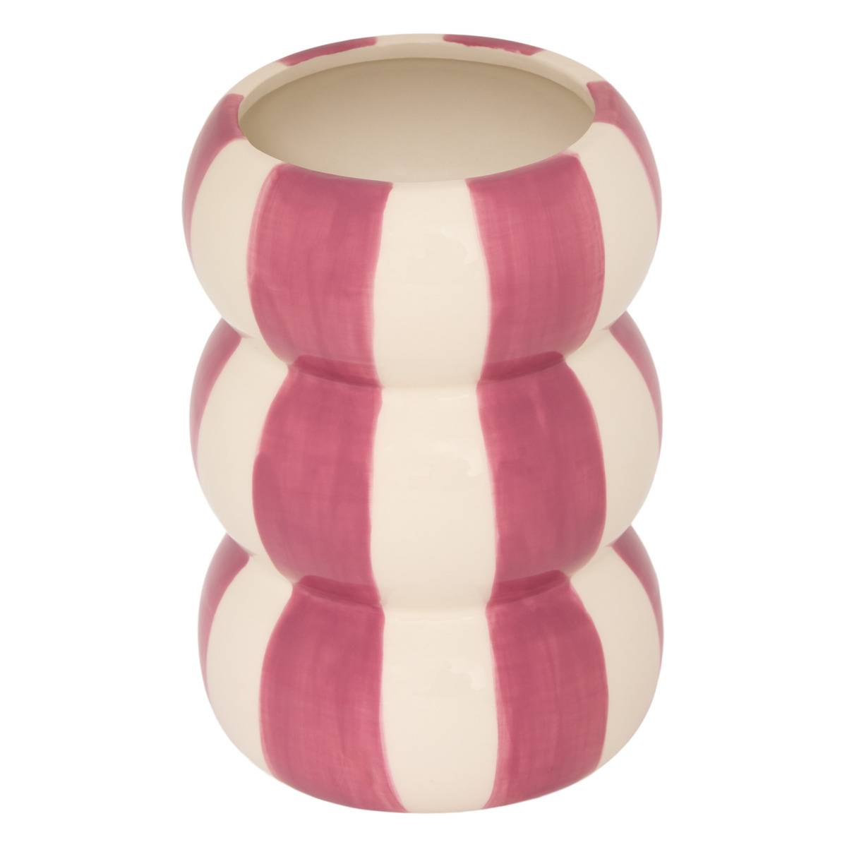 Vase en dolomite NEYA rouge, ATMOSPHERA