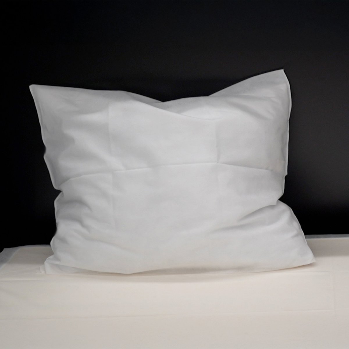 Lot de 4 protèges-oreillers jetables blanc, DOUCEUR D'INTÉRIEUR