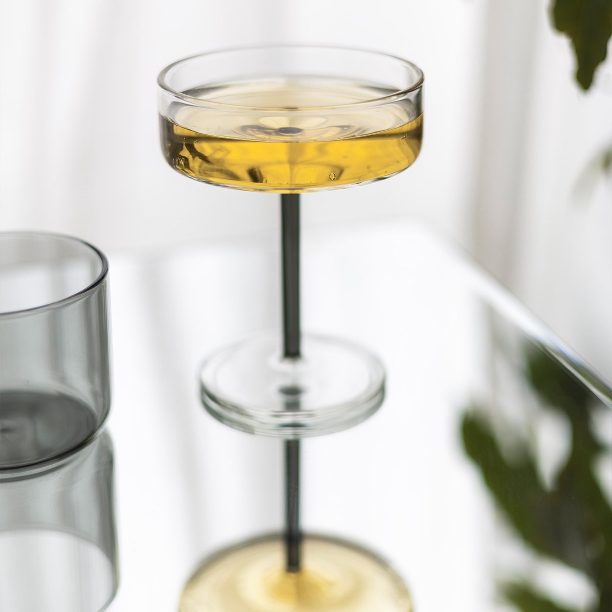 Lot de 2 Verre À Champagne FIZZ gris, transparant, ONA