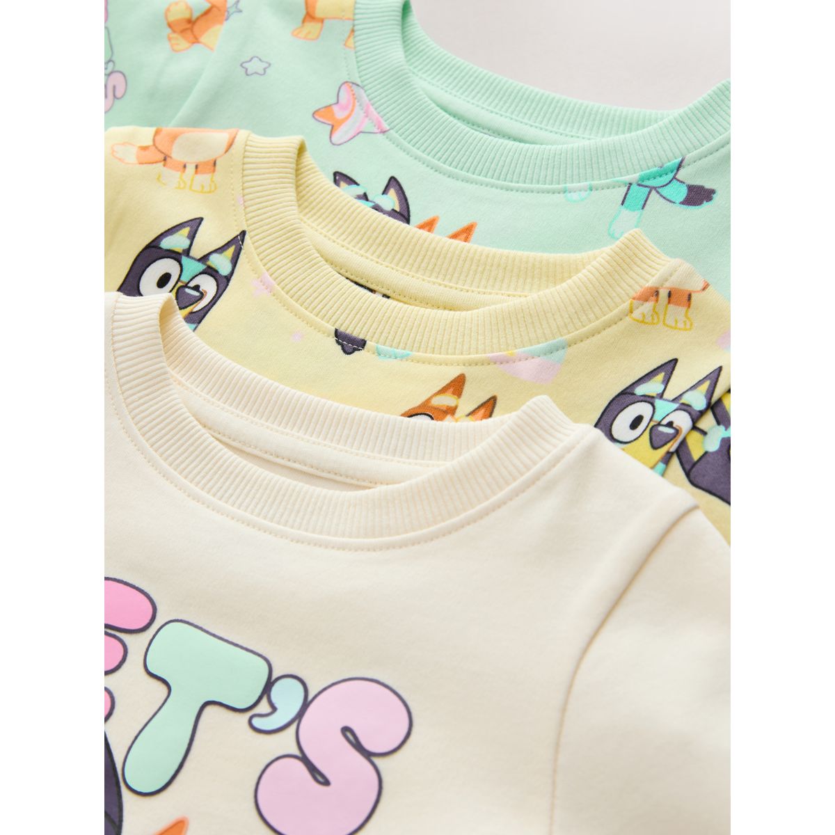 Pyjama douillet, lot de 3 bleu/jaune, NEXT