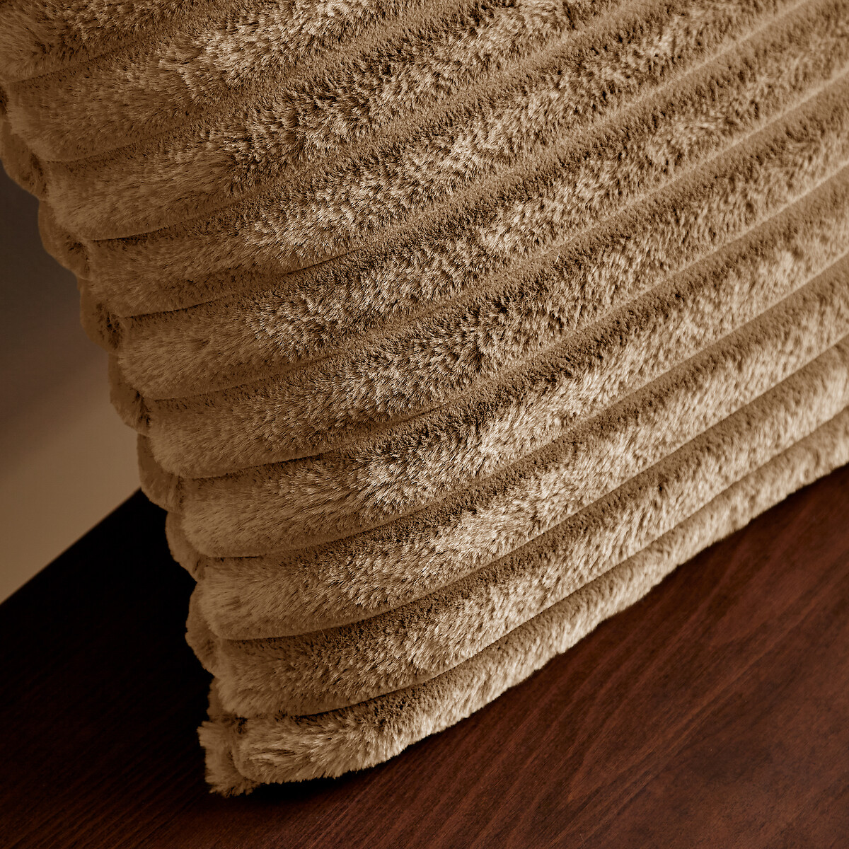 Cosy Ribbed Filled Cushion natural, CATHERINE LANSFIELD