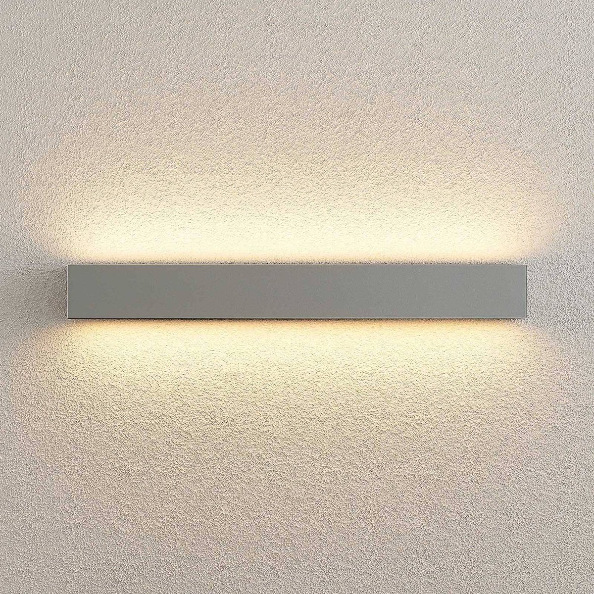 Applique extérieure en aluminium moderneLED argent, LUCANDE