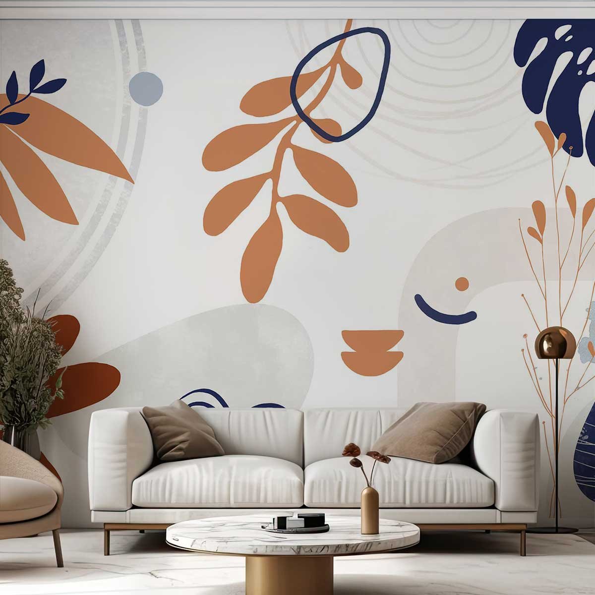 Papier peint pochoir pop intissé, HEXOA