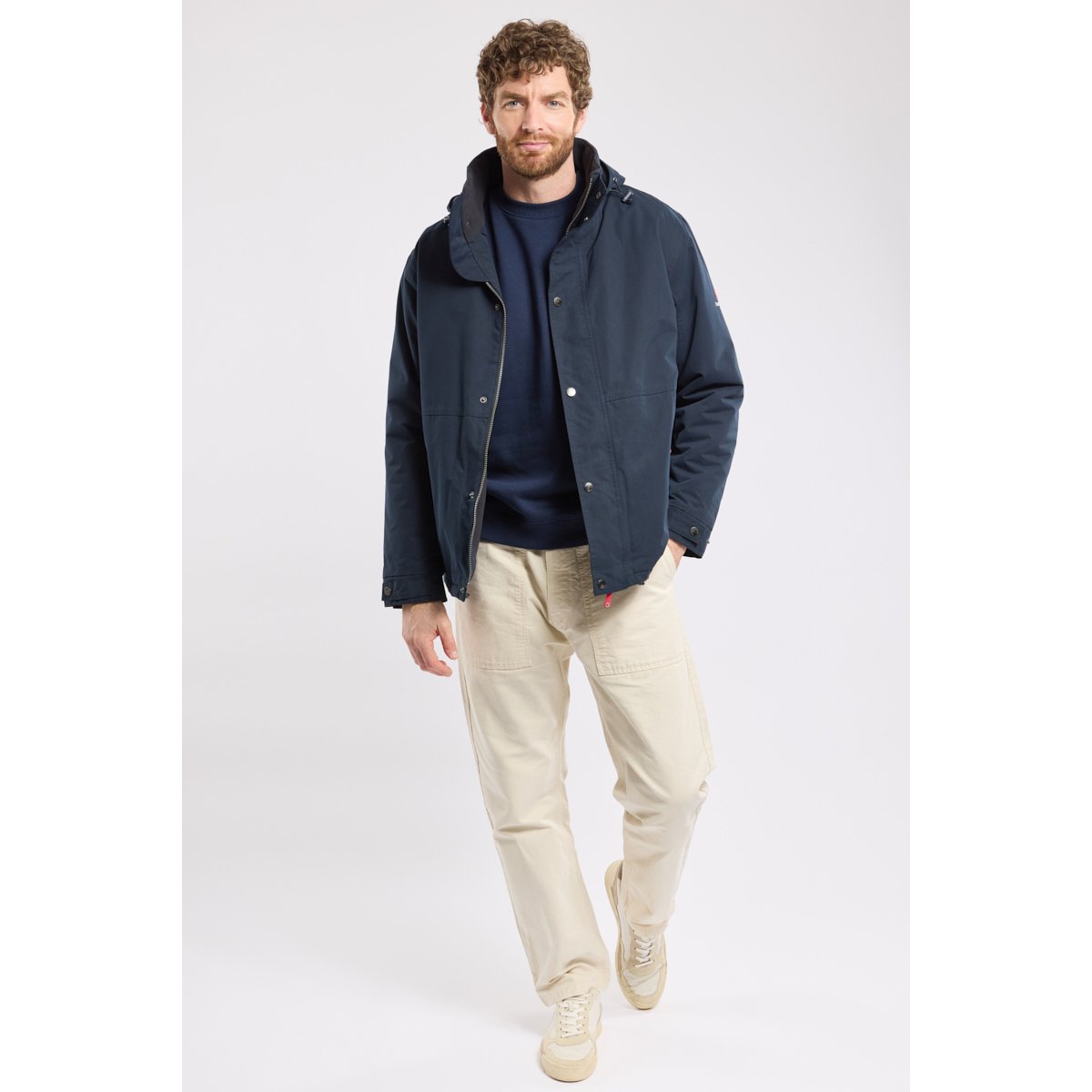 Parka imperméable doublure polaire HOT navy, BERMUDES