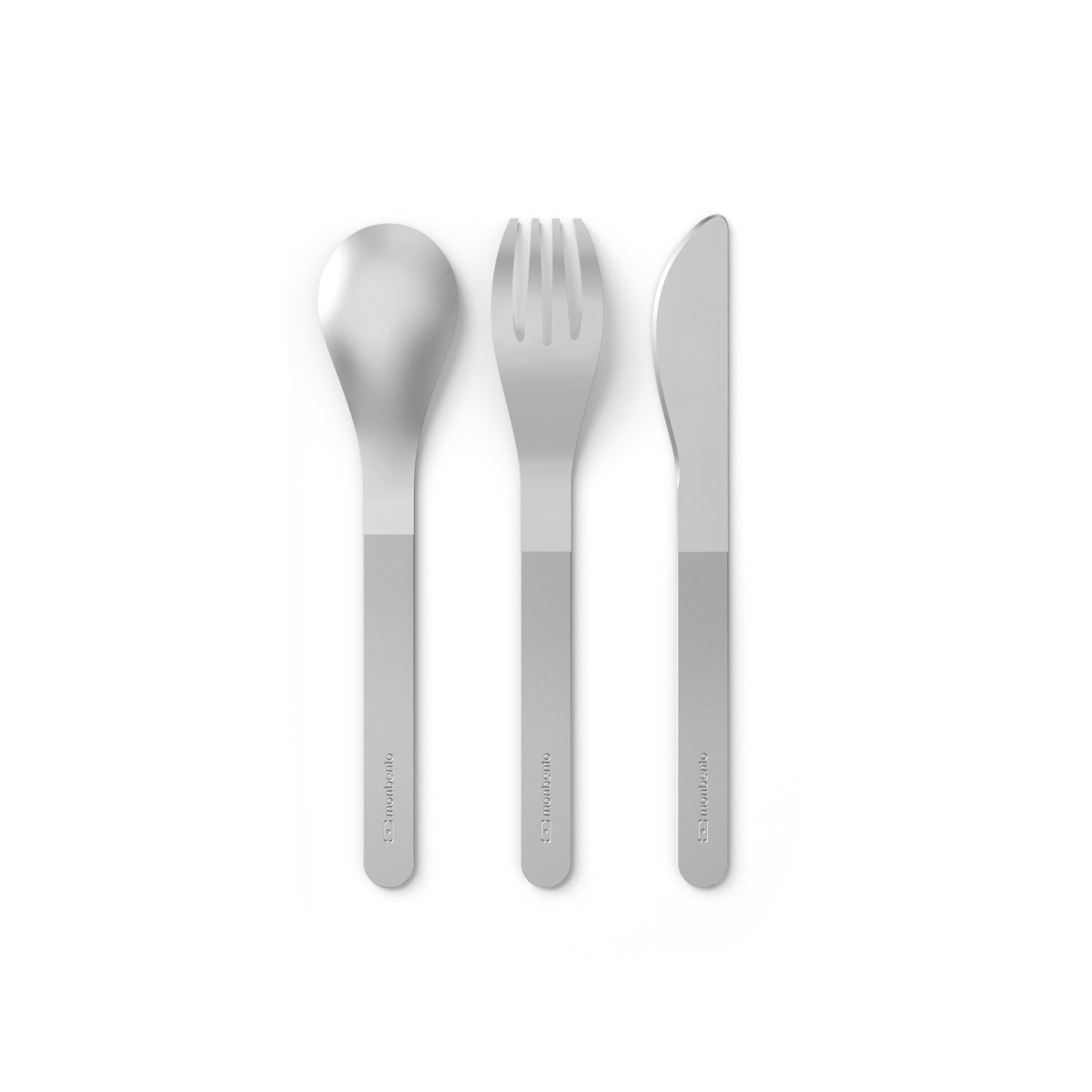 Set De Couverts Mb Slim Nest Trio Gris noir, MONBENTO