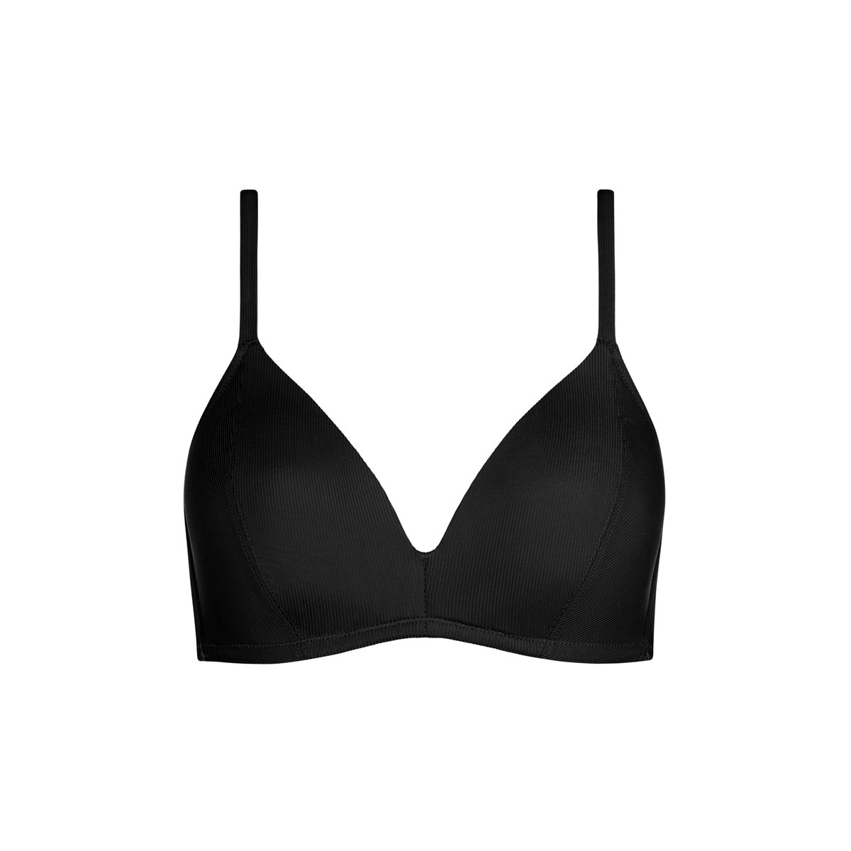 Haut maillot de bain préformé sans armatures Normandie noir, LISCA