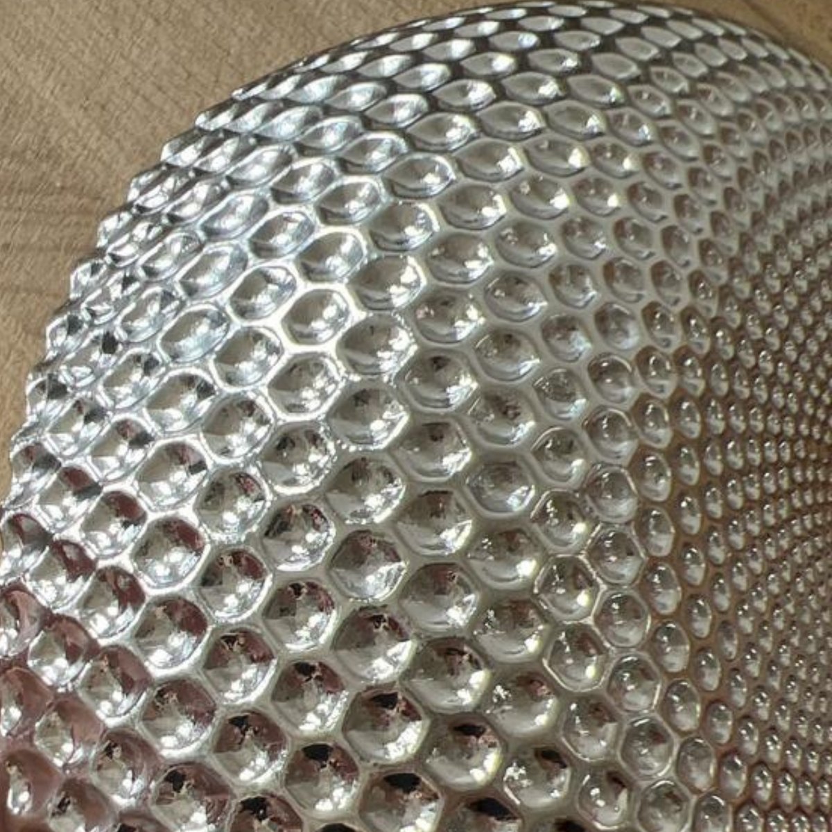 Bol décoratif en verre D18 argenté, SIA DECO