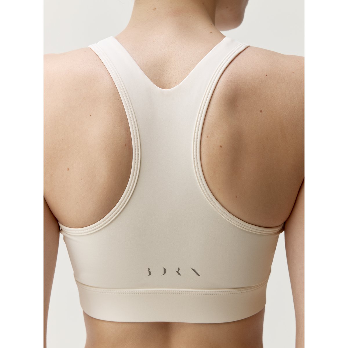 Brassière de Sport Performance Fixation Haute BIKILA blanc, BORN