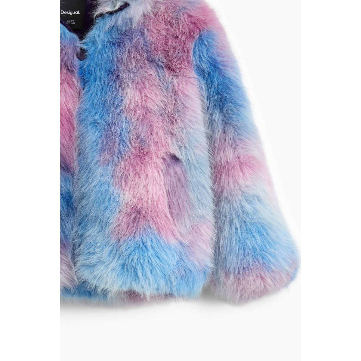 Manteau à capuche imprimé bleu, DESIGUAL