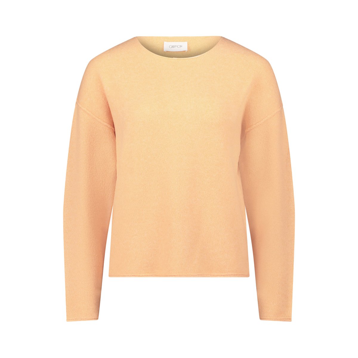 Pull-over en maille à encolure ronde canteloupe, CARTOON
