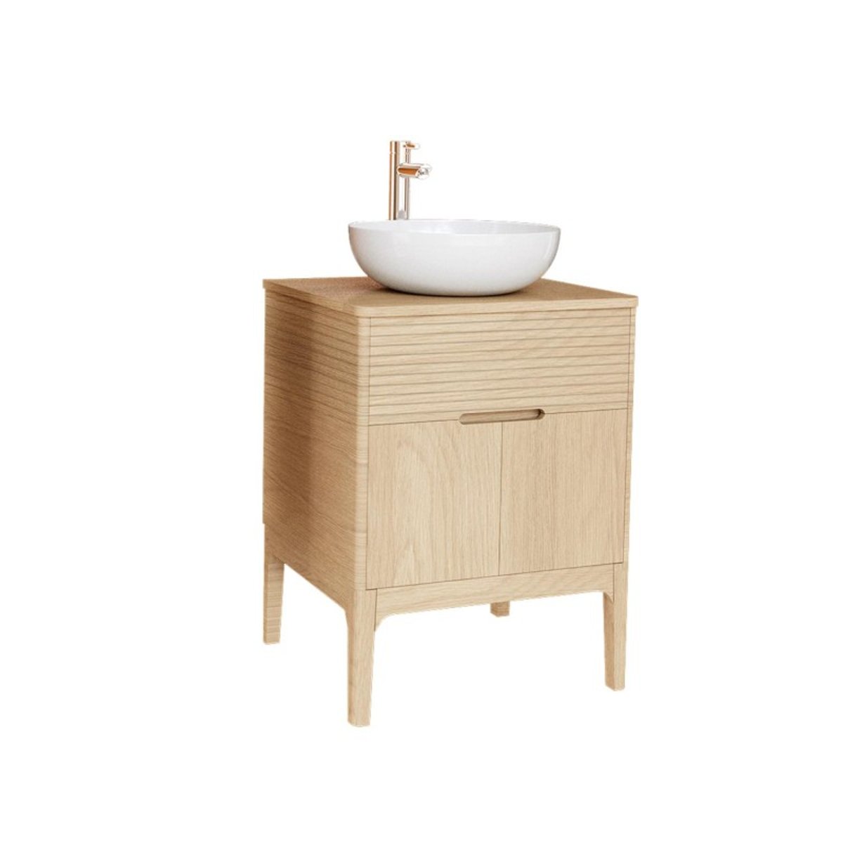 Meuble simple+vasque ALASKA couleur unique, MOB IN