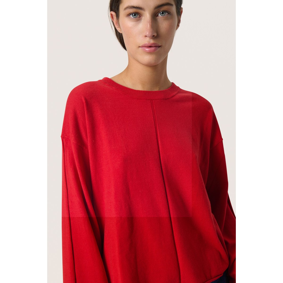 Knitted pullover rouge salsa, SOAKED IN LUXURY